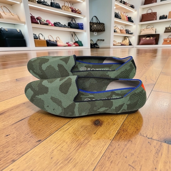 Rothy's Women's Olive Camouflage Loafers 9 - Picture 2 of 8